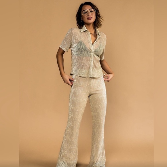 Dressed in LALA Other - DIL Cream with gold Women's set